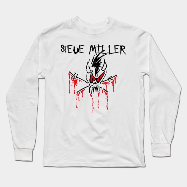 headbang stevie miller Long Sleeve T-Shirt by potato cast